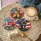 Independence Day Diamond Art Coasters Kit 8 Pieces DIY 5D Patriotic Diamond Painting Coasters with Holder Set for Home Decor & Beginners Craft Kit